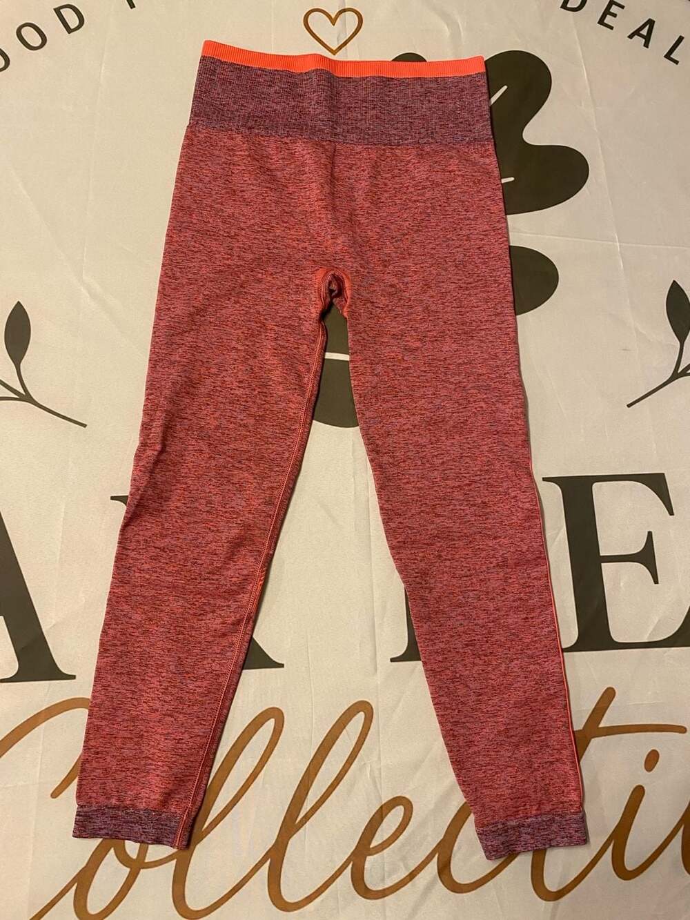 Spanx Seamless Sculpt Leggings in Spacedye Coral Punch